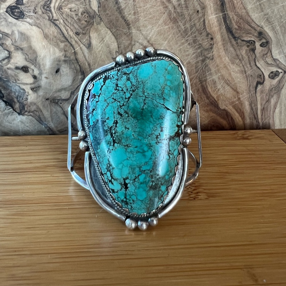 Gorgeous Handmade Sterling Silver and Turquoise bracelet